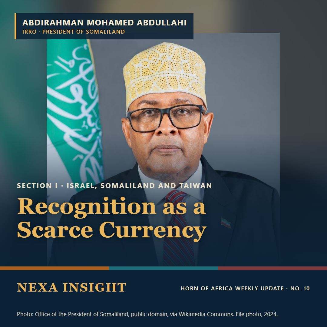 Abdirahman Mohamed Abdullahi (Irro), president of Somaliland. Card for Issue No. 10, Section I