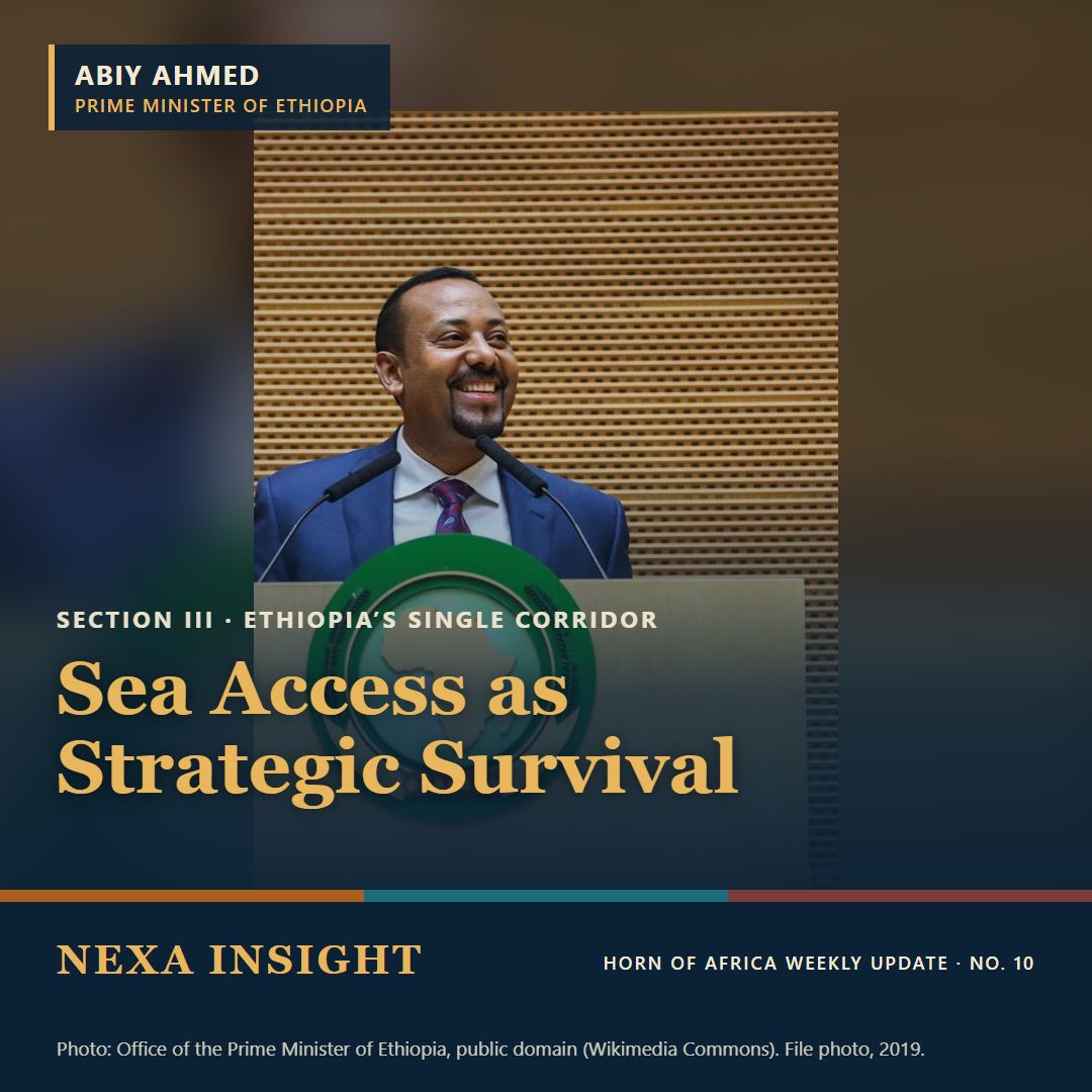 Abiy Ahmed, prime minister of Ethiopia. Card for Issue No. 10, Section III