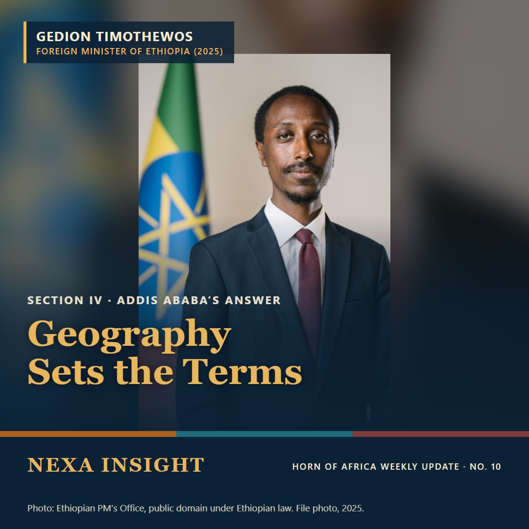 Gedion Timothewos, foreign minister of Ethiopia. Card for Issue No. 10, Section IV